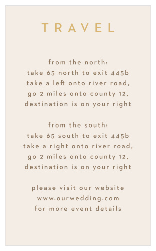 Minimal Block Direction Cards