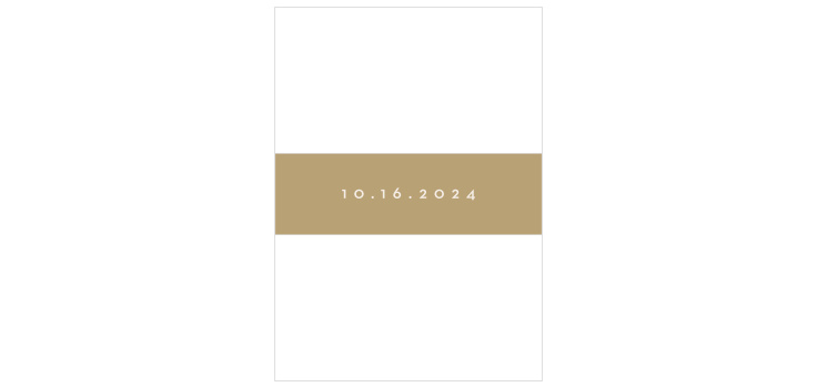 Minimal Block Wedding Belly Bands