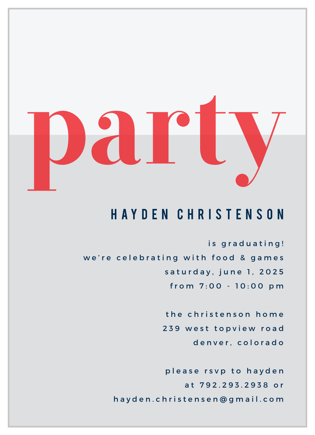 Class Pride Graduation Invitations