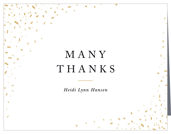 Graduation Confetti Graduation Thank You Cards