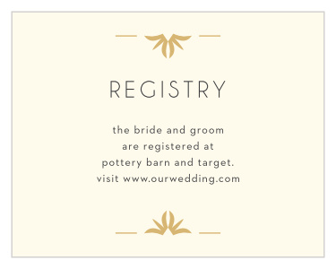 MaeMae's Beverly Wedding Registry Cards