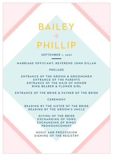 MaeMae's Maximus Wedding Programs