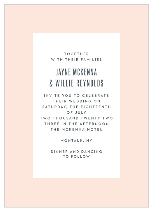 You'll love the modern minimalism of the Willie Wedding Invitations that our talented guest designer MaeMae has created!