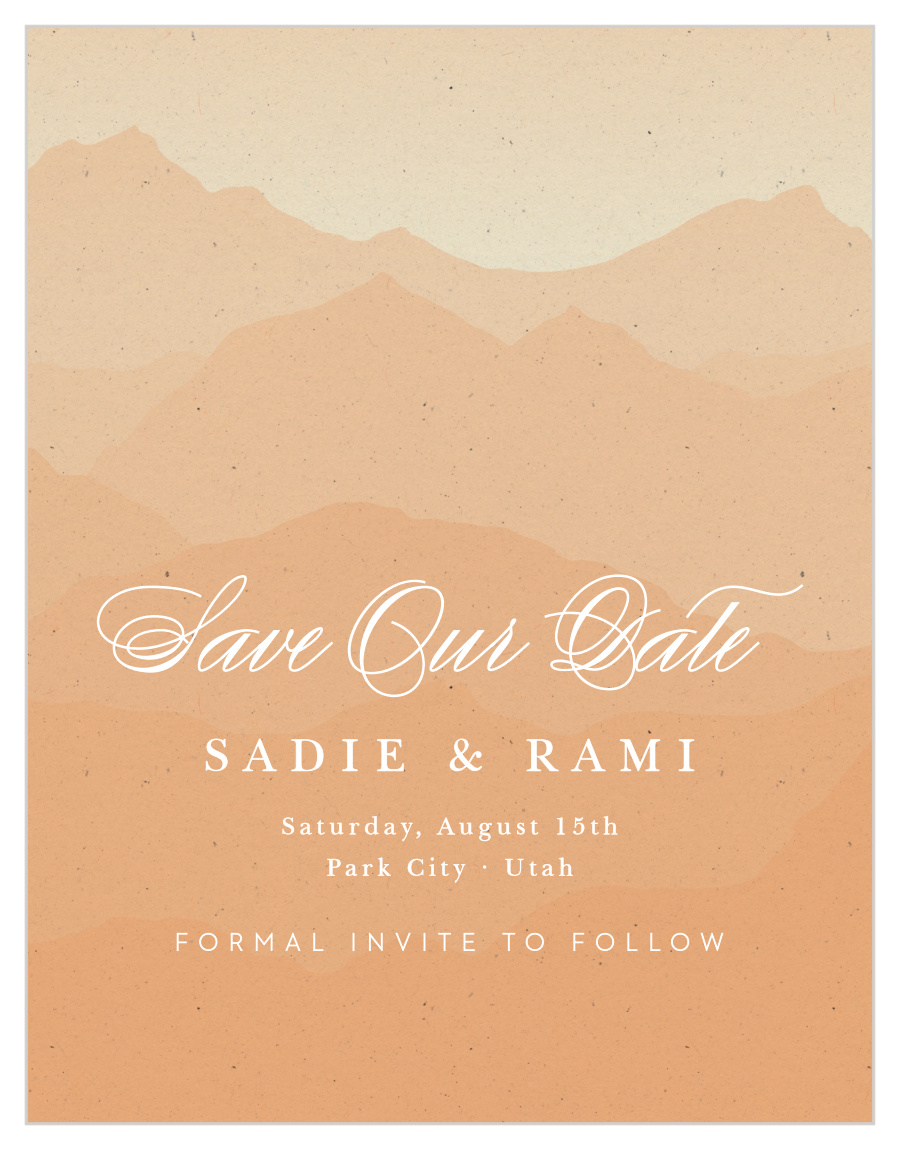 Majestic Mountains Save the Date Magnets