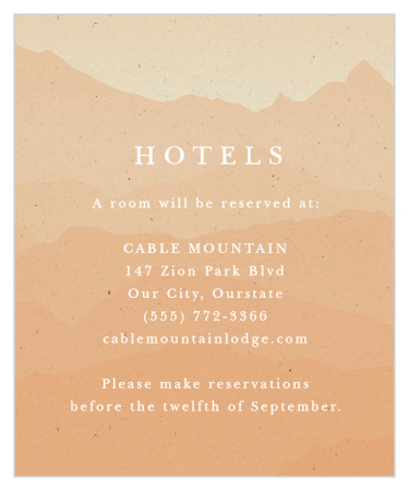 Majestic Mountains Accommodation Cards
