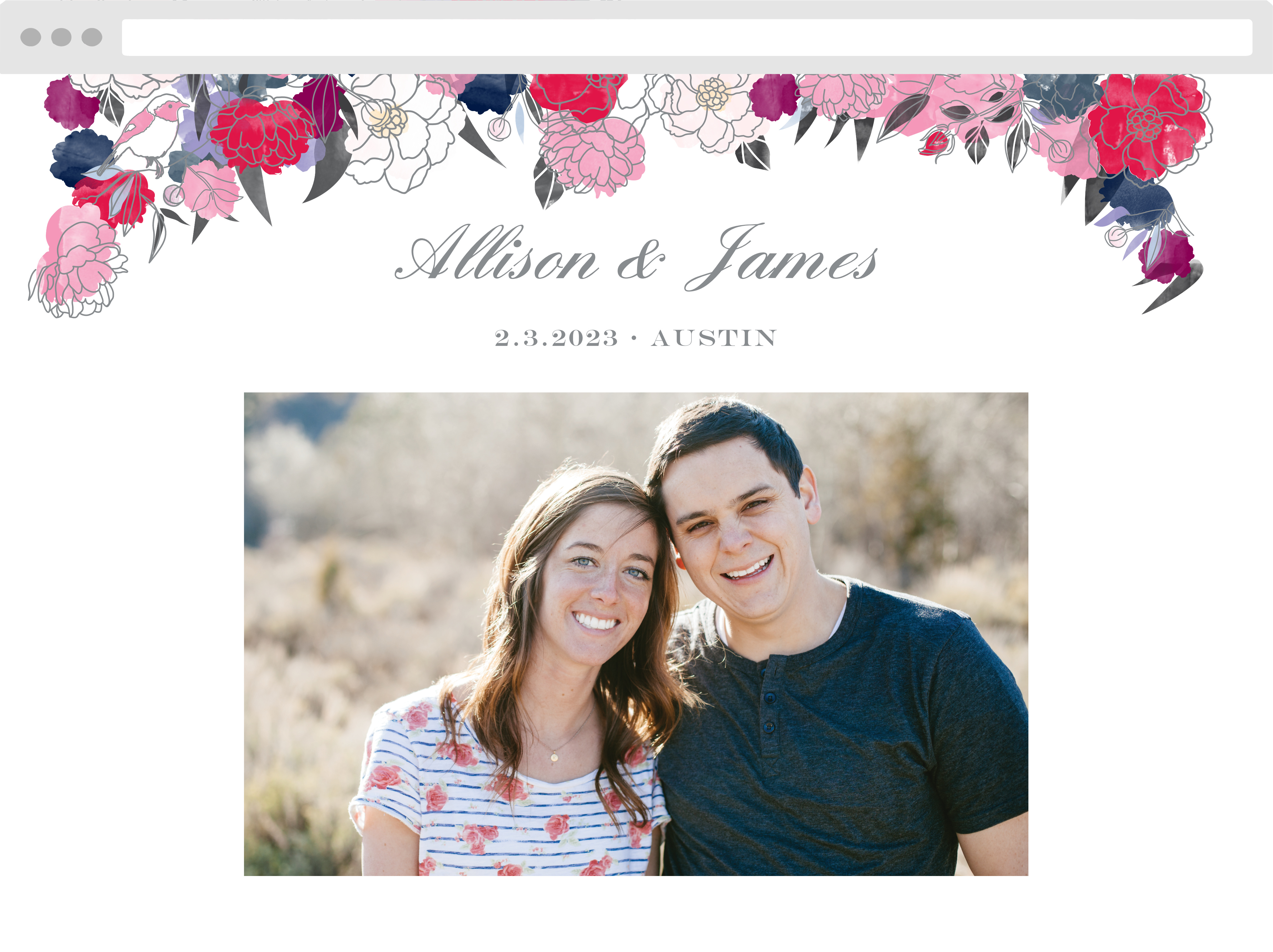 MaeMae's Mamie Wedding Website