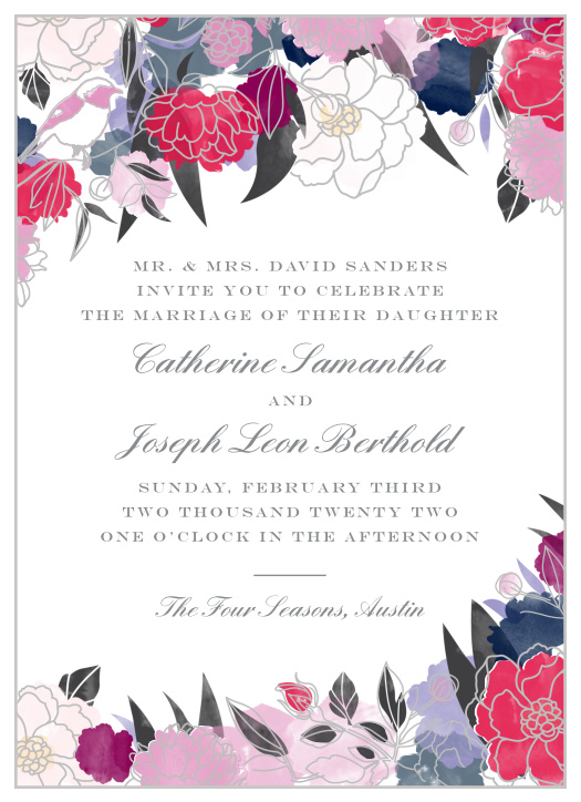 Created by our talented guest designer MaeMae, and featuring an intricate floral design, these beautiful wedding invitations will warm the hearts of all your loved ones.