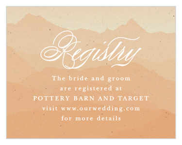 Majestic Mountains Registry Cards