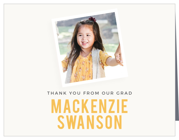 Kindergarten Crayon Graduation Thank You Cards