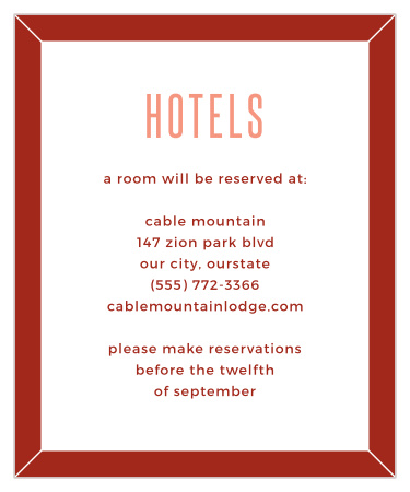 MaeMae's Beau Accommodation Cards