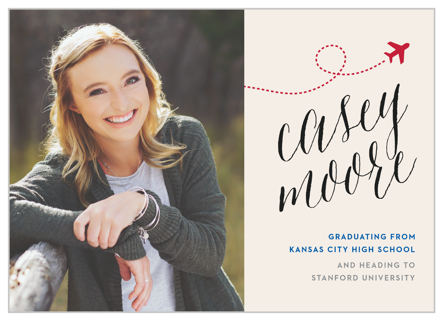 Bon Voyage Graduation Announcements