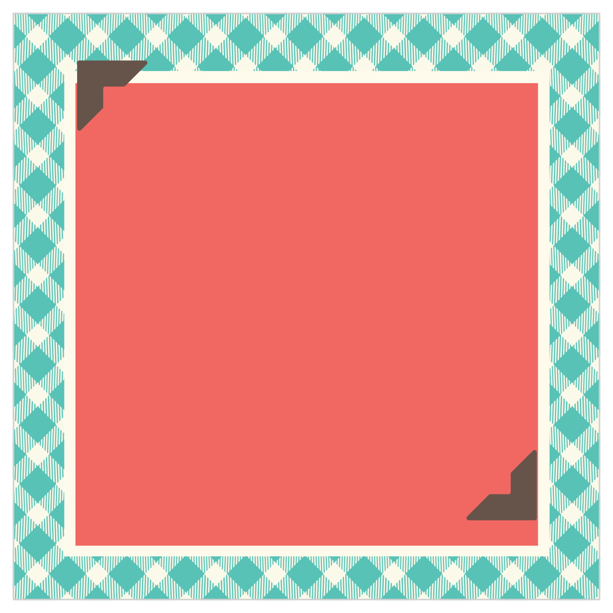 Timeless Plaid Scrapbook Wedding Menus