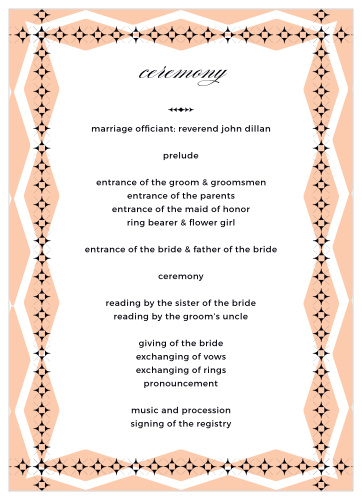 MaeMae's Ralph Wedding Programs