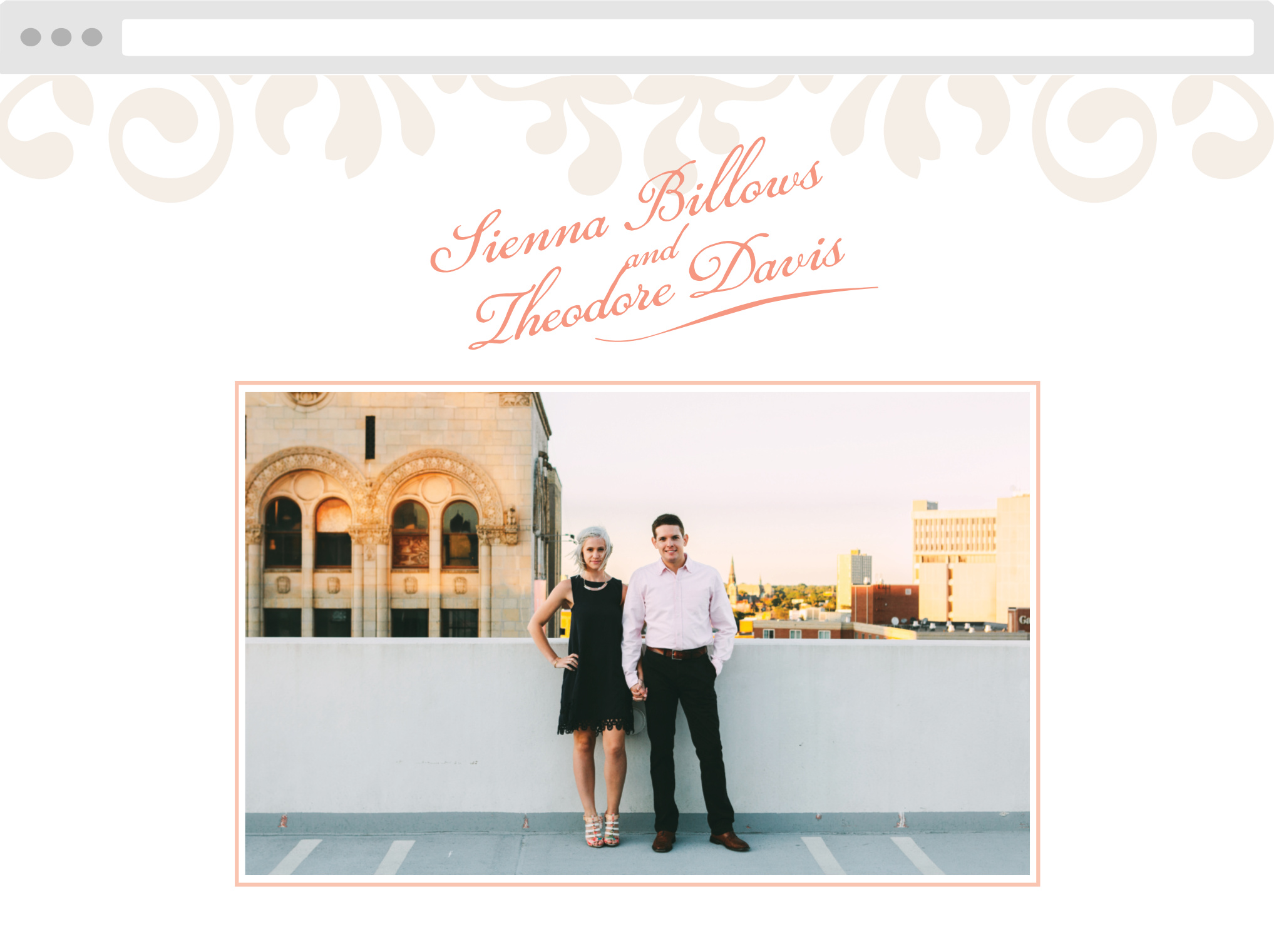 MaeMae's Theo Wedding Website