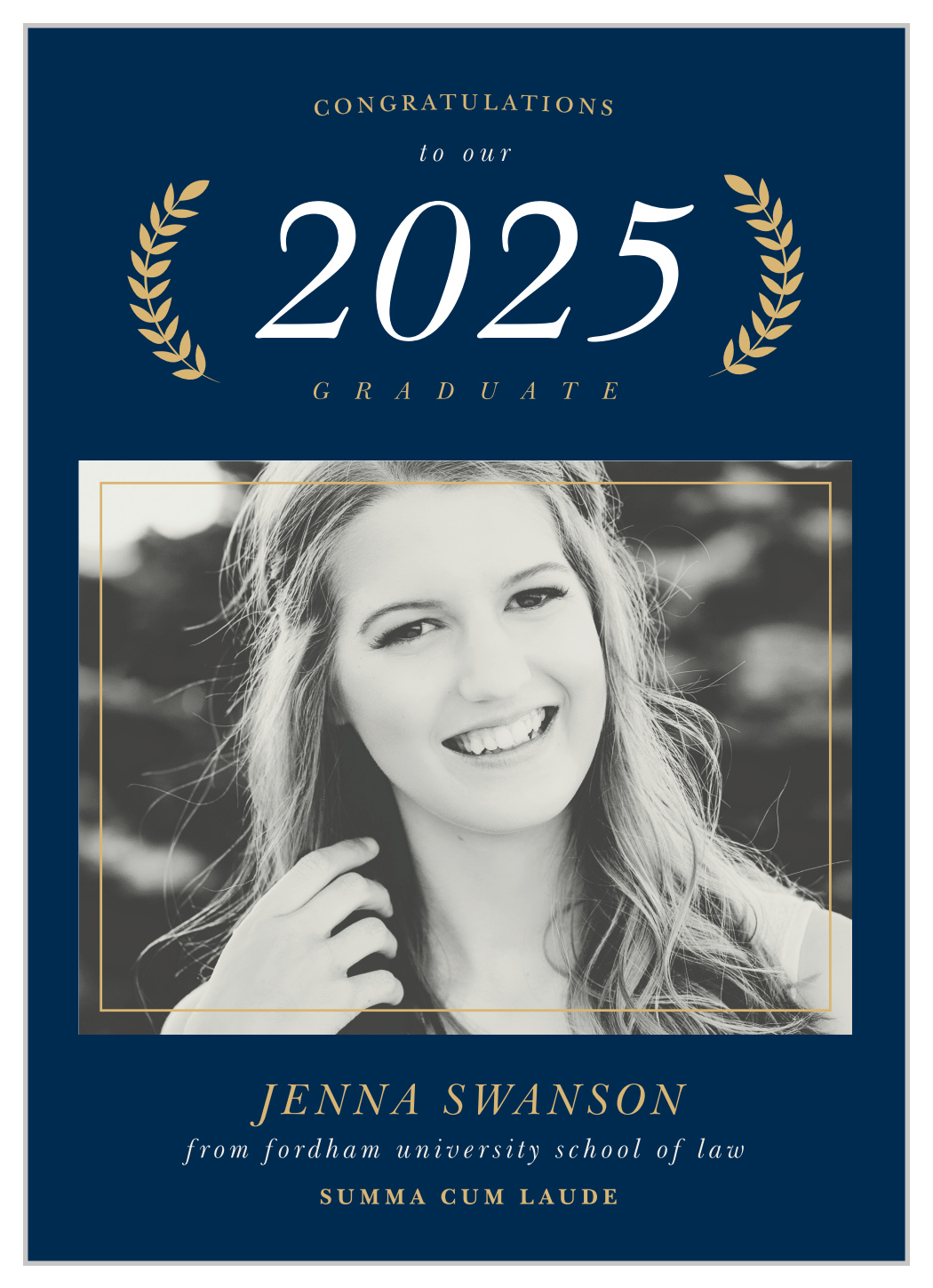 Law School Laurels Graduation Announcements