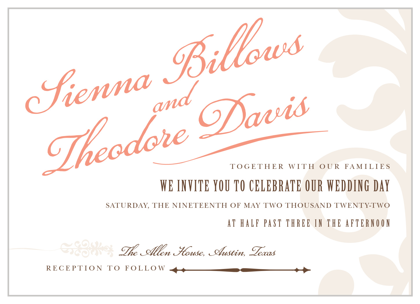 MaeMae's Theo Wedding Invitations