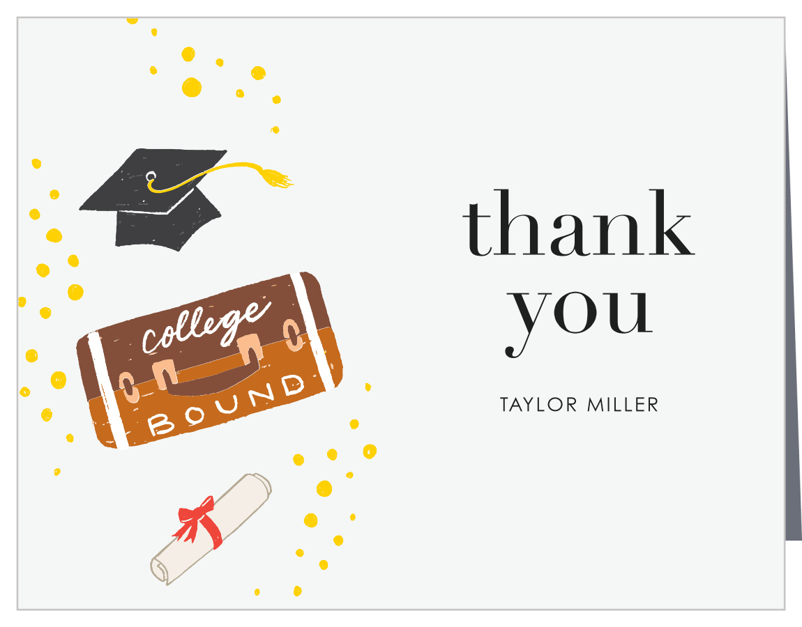 Trunk Celebration Graduation Thank You Cards