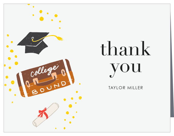 Trunk Celebration Graduation Thank You Cards