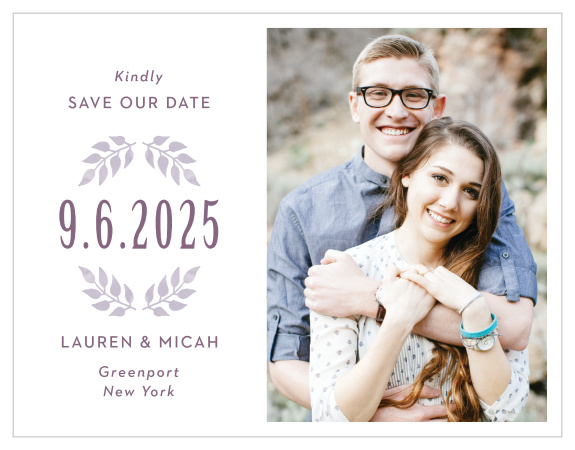 Our MaeMae's Mundy Save the Date Cards are a perfectly delightful way to announce the special day. 