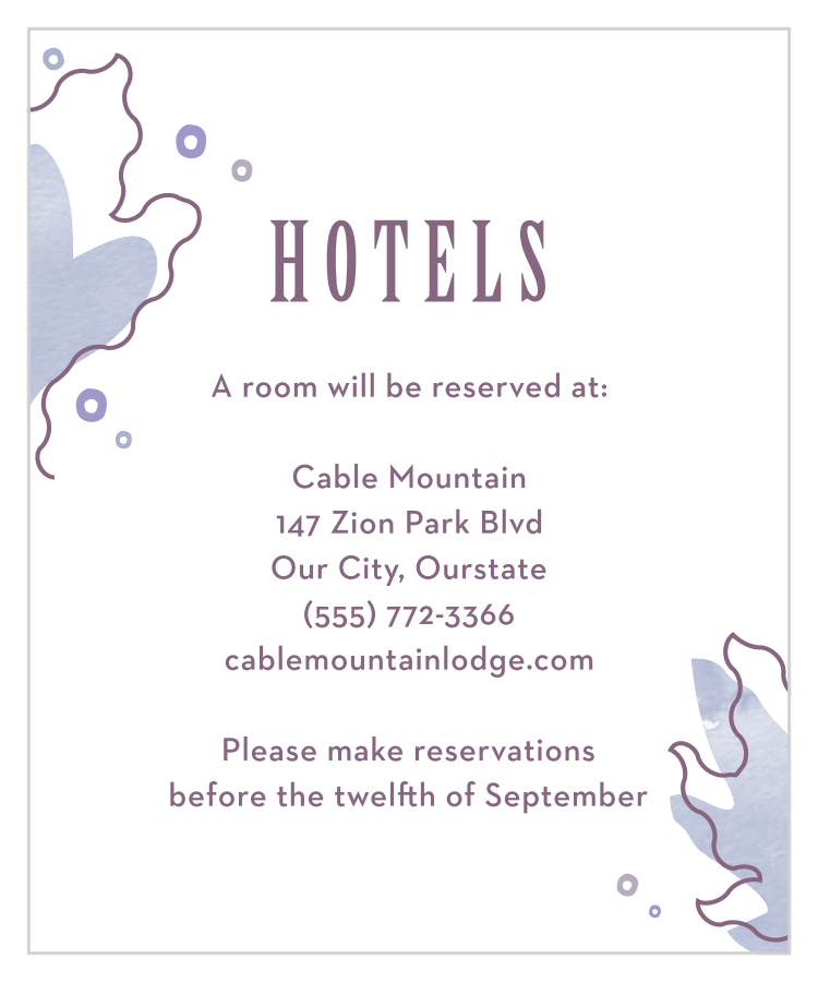 MaeMae's Mundy Accommodation Cards