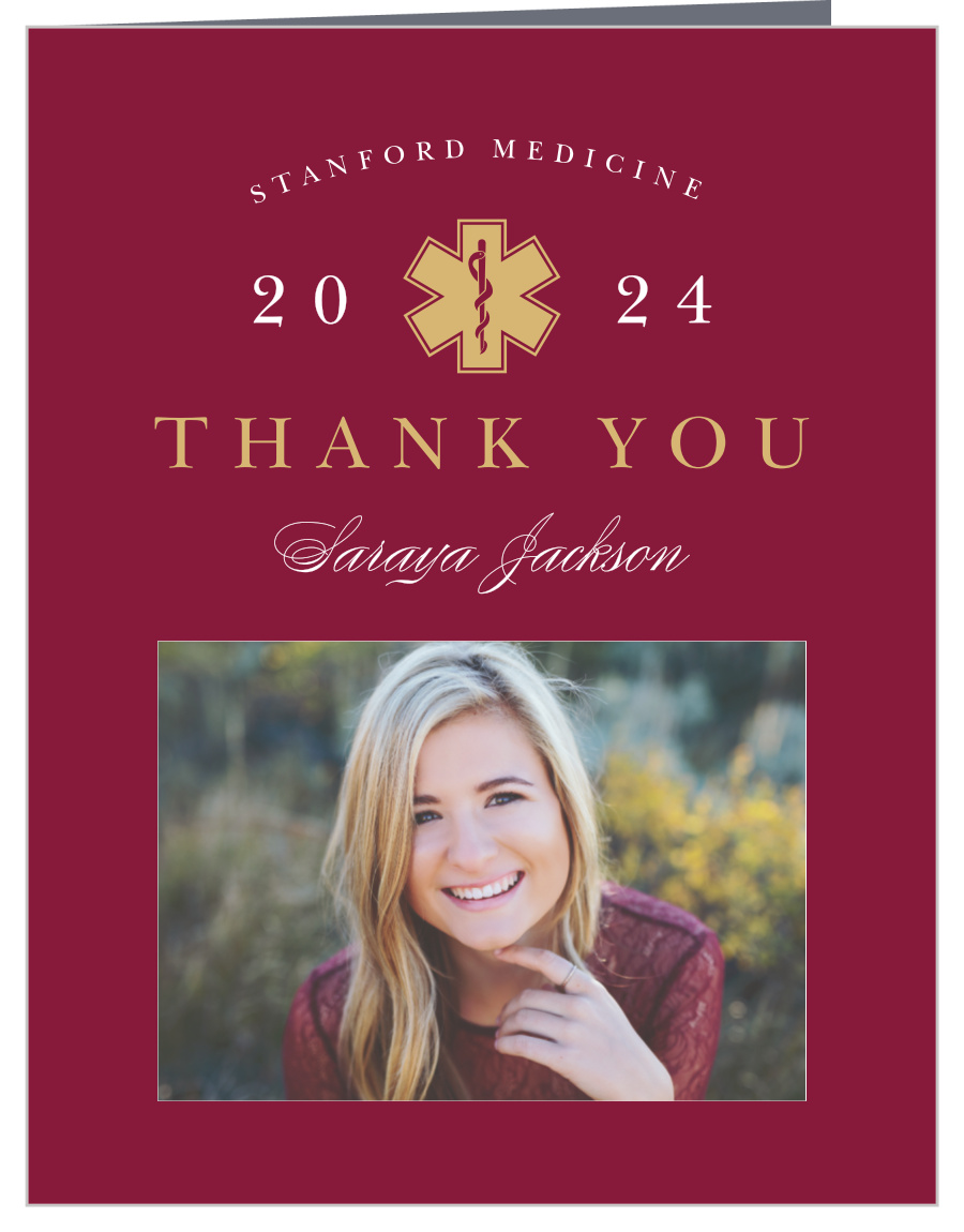 EMT Paramedic Graduation Thank You Cards