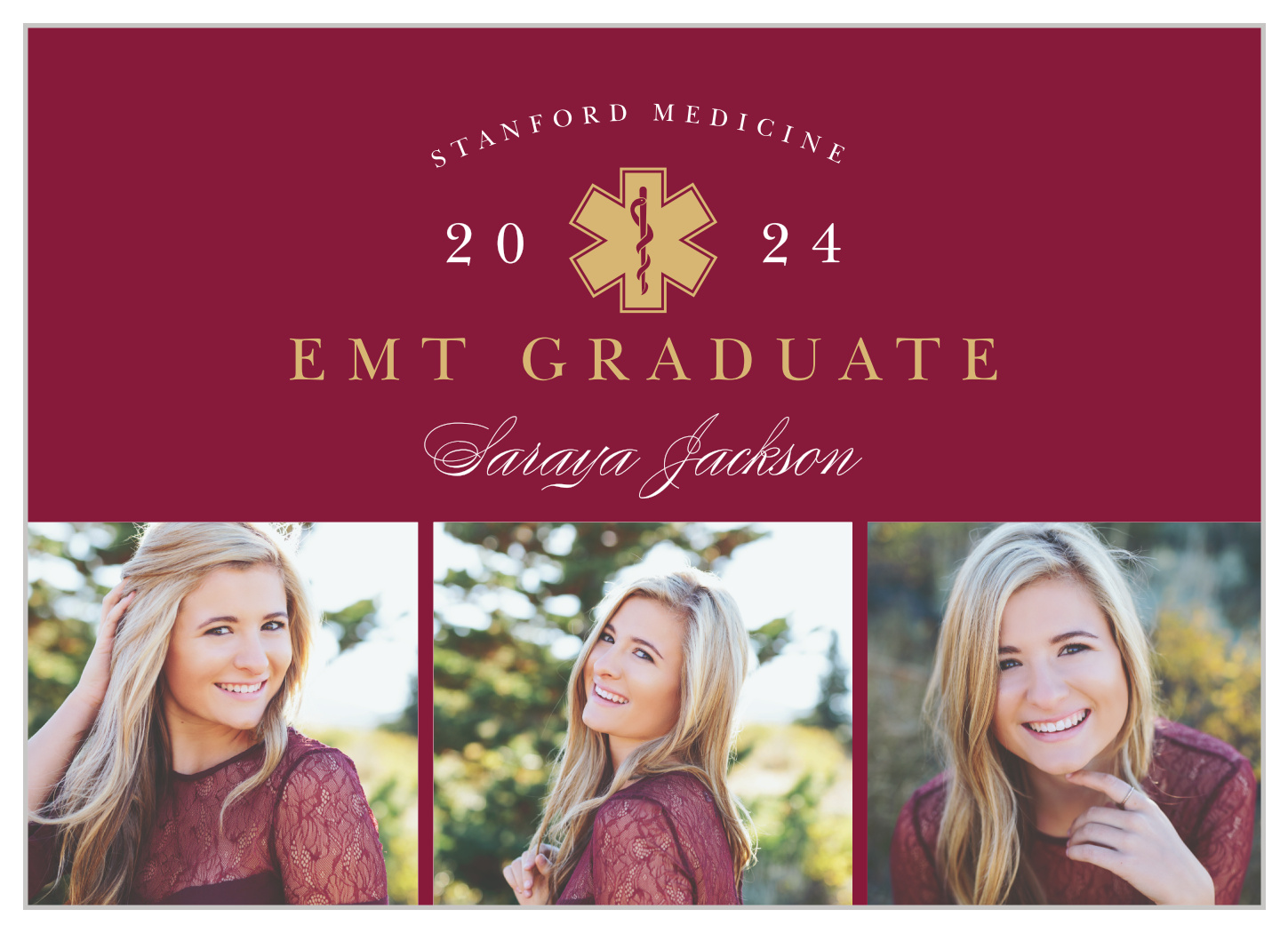 EMT Paramedic Graduation Announcements