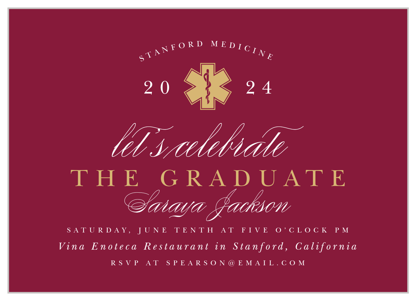 EMT Paramedic Graduation Invitations