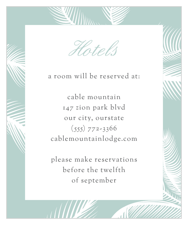 MaeMae's Margot Accommodation Cards