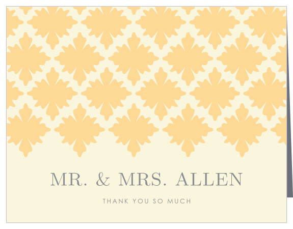 Our MaeMae's Charles Wedding Thank You Cards are a perfectly charming way to thank your loved ones and supporters.