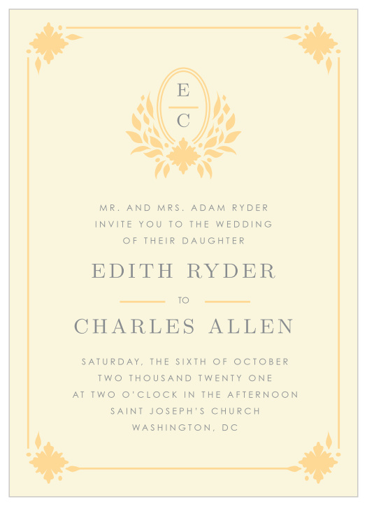 MaeMae's Charles Wedding Invitations