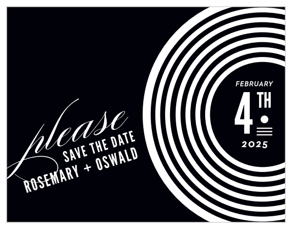 Our MaeMae's Oswald Save the Date Magnets  are a perfectly fun way to announce the special day. 