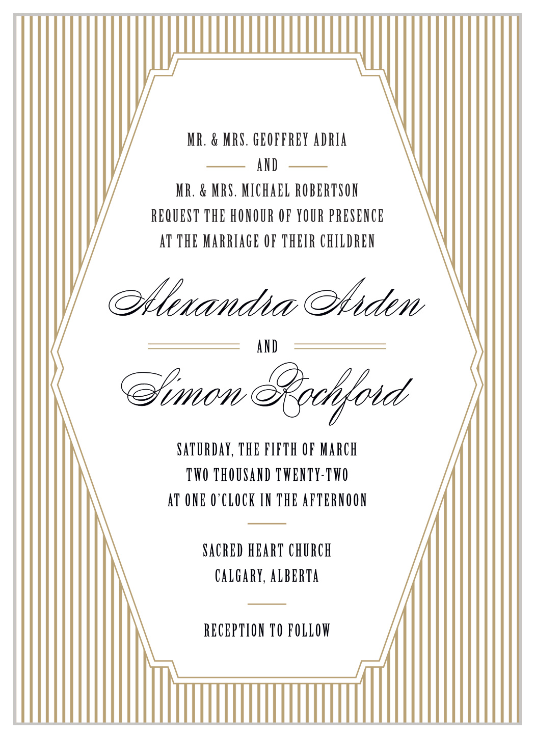 MaeMae's Smith Wedding Invitations