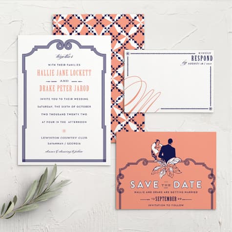 MaeMae's Drake Wedding Invitations