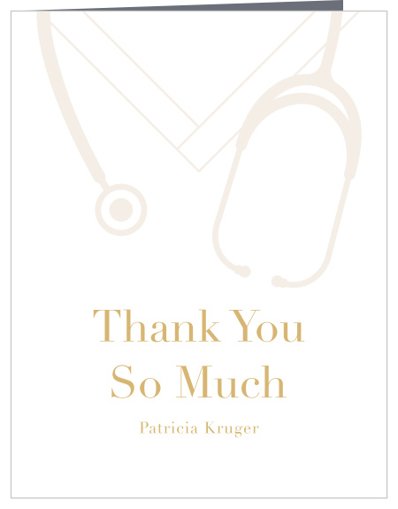 Our Medical Scrubs Graduation Thank You Card is the perfect way to express your thanks to family and friends for their support on your big day. 