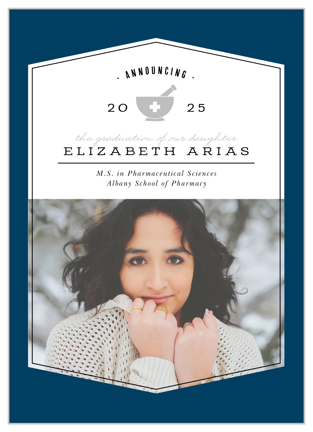 Pharmaceutical Mortar Graduation Announcements