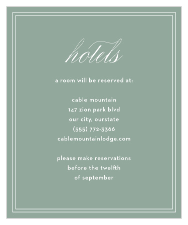 MaeMae's Willow Accommodation Cards