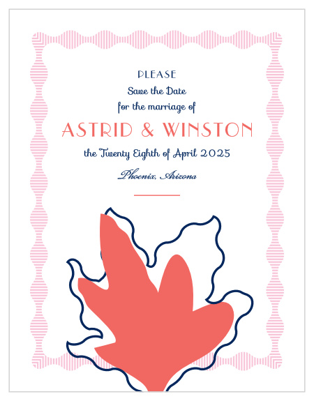 MaeMae's Winston Save-the-Date Cards are fun and whimsical!