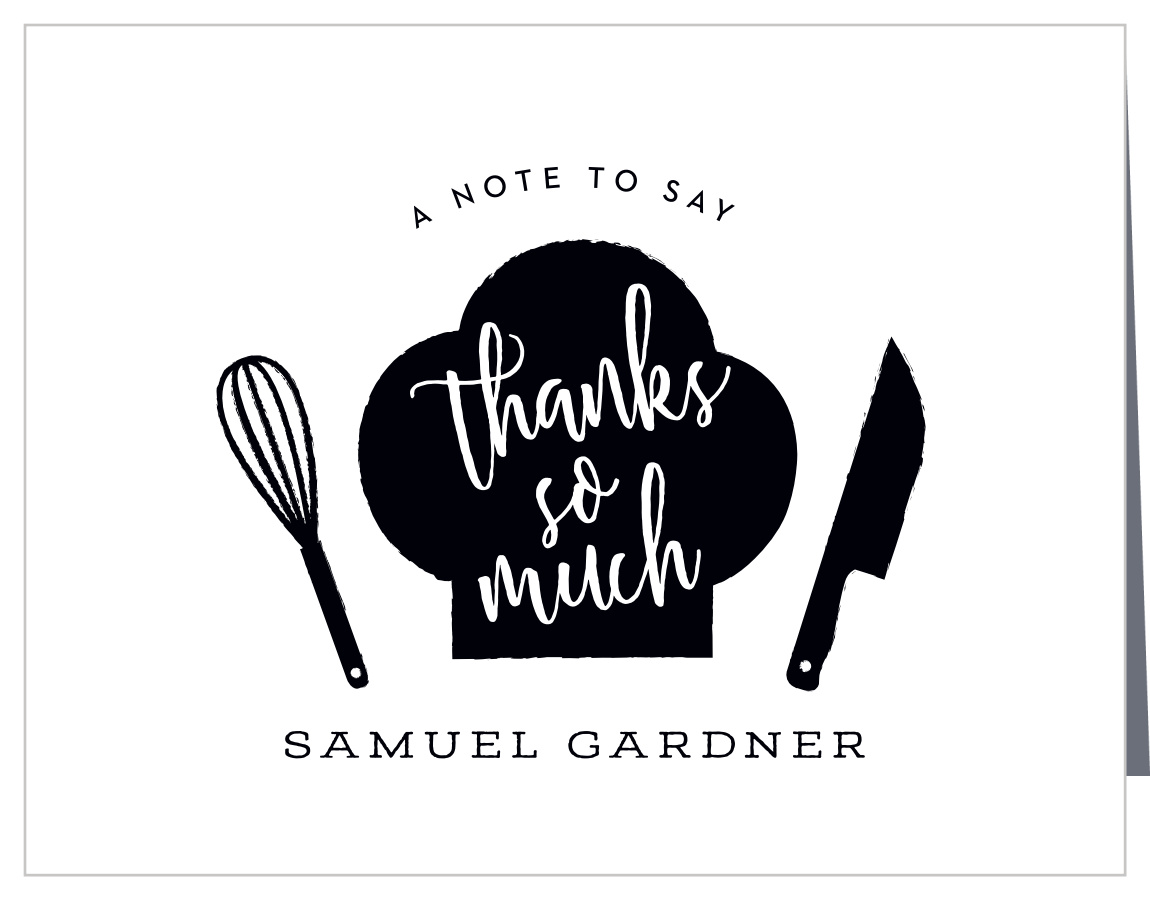 Chef's Hat Graduation Thank You Cards