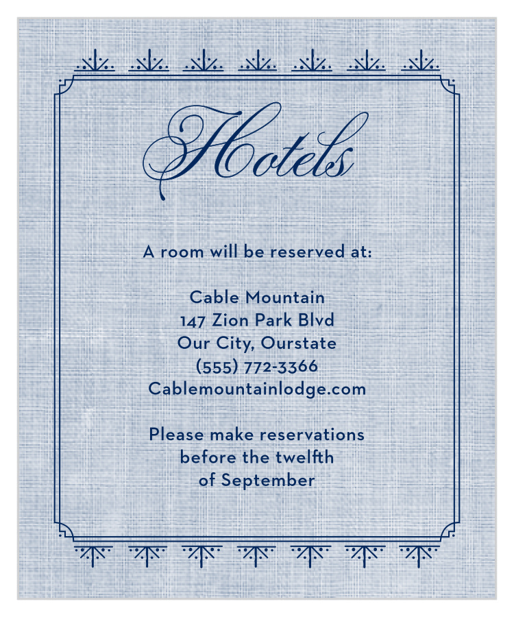 MaeMae's Jack Accommodation Cards