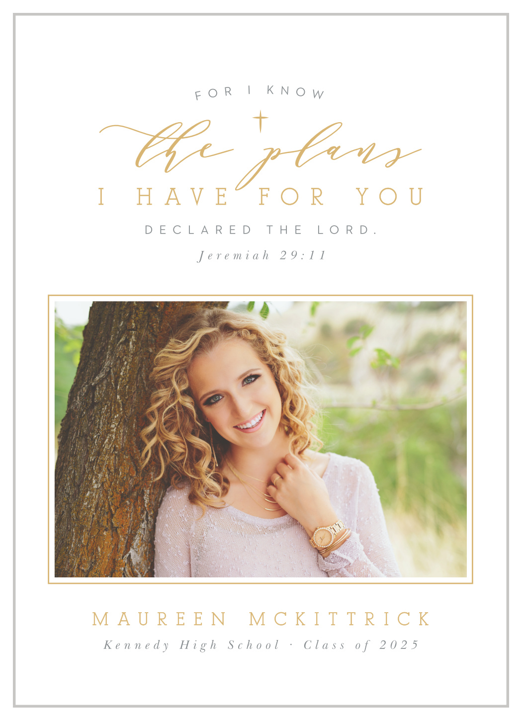 Religious Plans Graduation Announcements