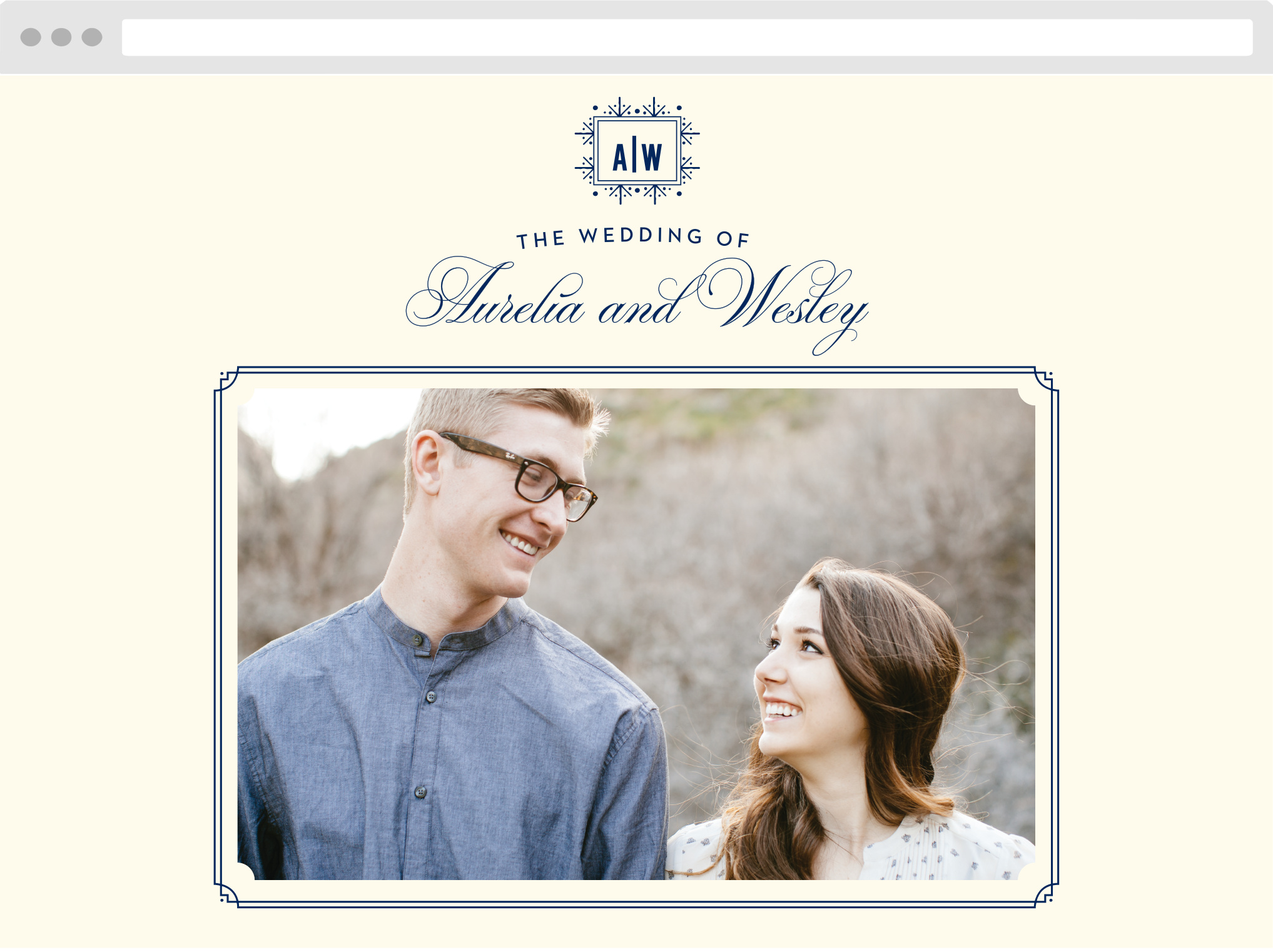MaeMae's Jack Wedding Website