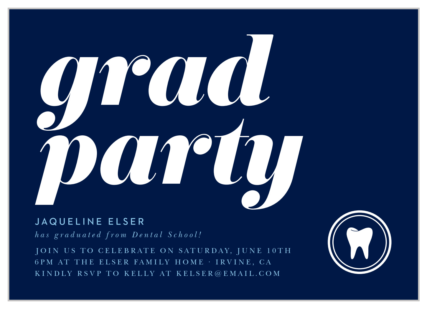 Dental School Graduation Invitations
