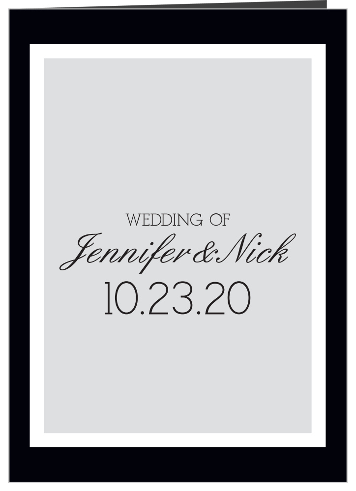 Simple Elegance Wedding Programs