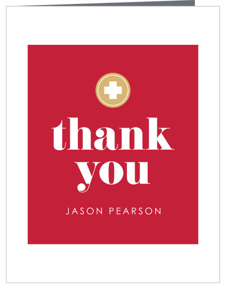 You made it! Thank everyone that helped make this big achievement possible with our Medical Residency Graduation Thank You Card. 