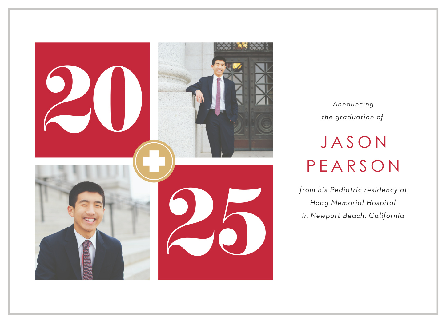 Medical Residency Graduation Announcements