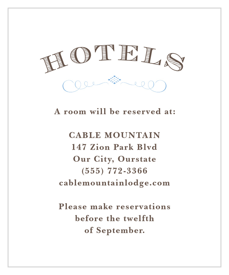 MaeMae's Hugo Accommodation Cards