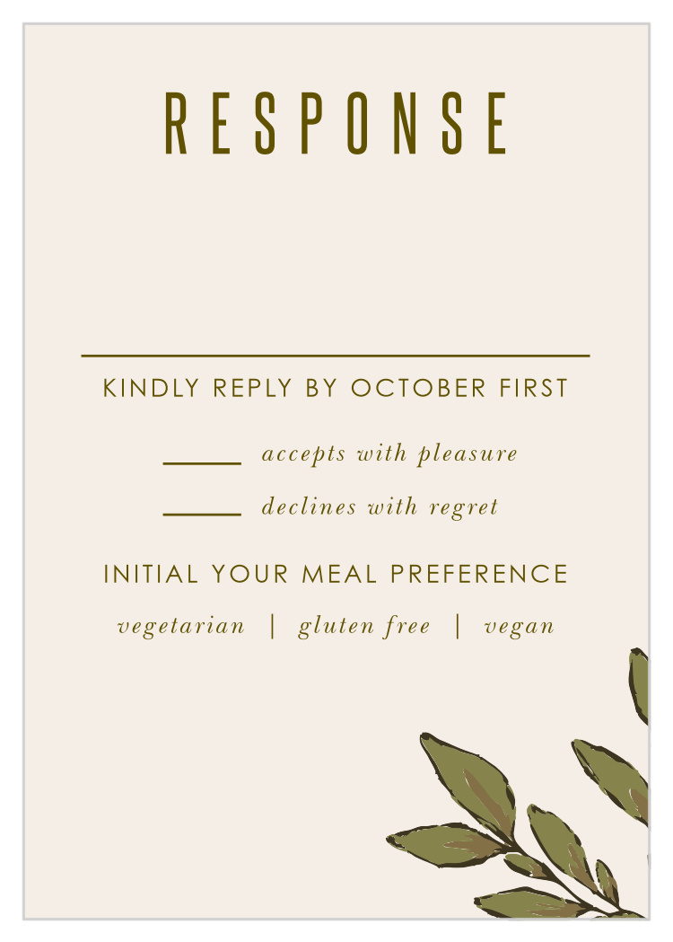 Whimsical Wonderland Response Cards