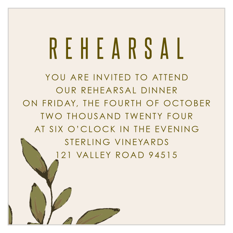 Whimsical Wonderland Rehearsal Cards