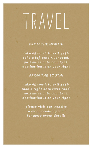 Big Type Direction Cards