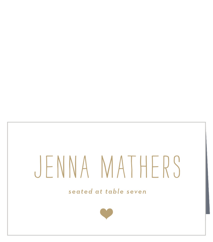 Big Type Place Cards